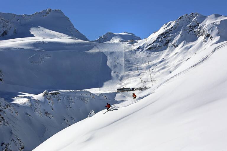 Sölden Skifahren Frühwinter