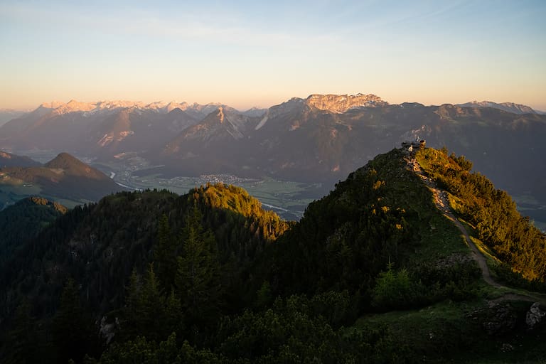 Sonnenaufgang am Gratlspitz im Alpbachtal