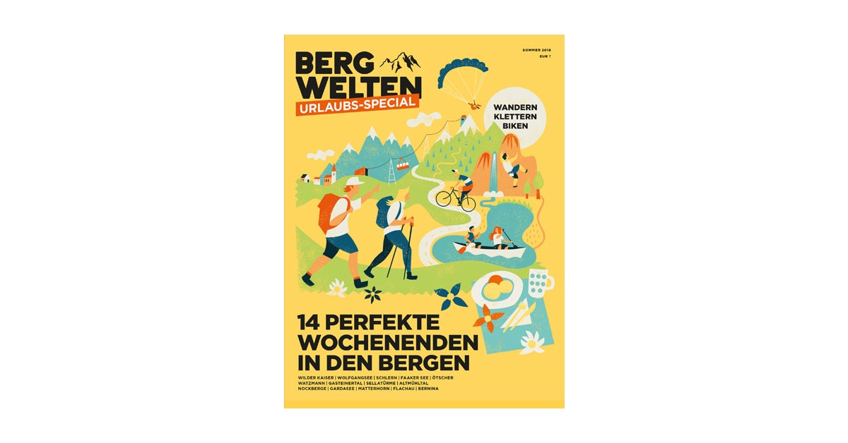 Cover des Bergwelten Urlaubs-Specials Sommer 2018