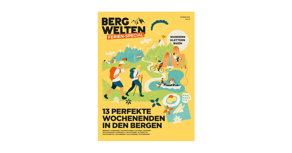 Cover des Bergwelten Urlaubs-Specials Sommer 2018