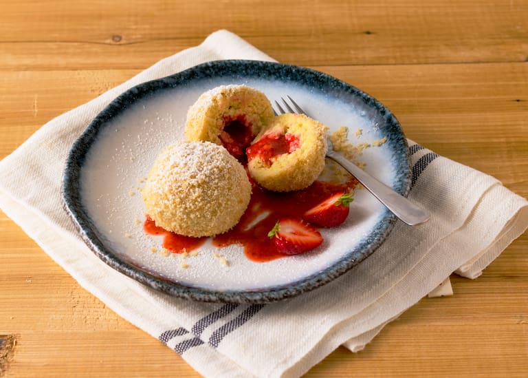 Erdbeer-Topfenknödel Rezept