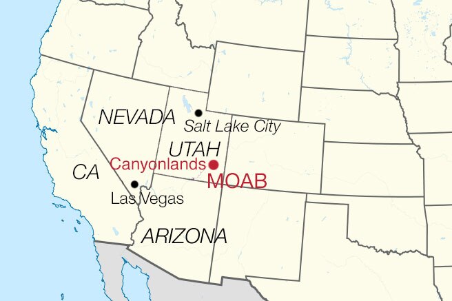 Canyonlands Utah Karte