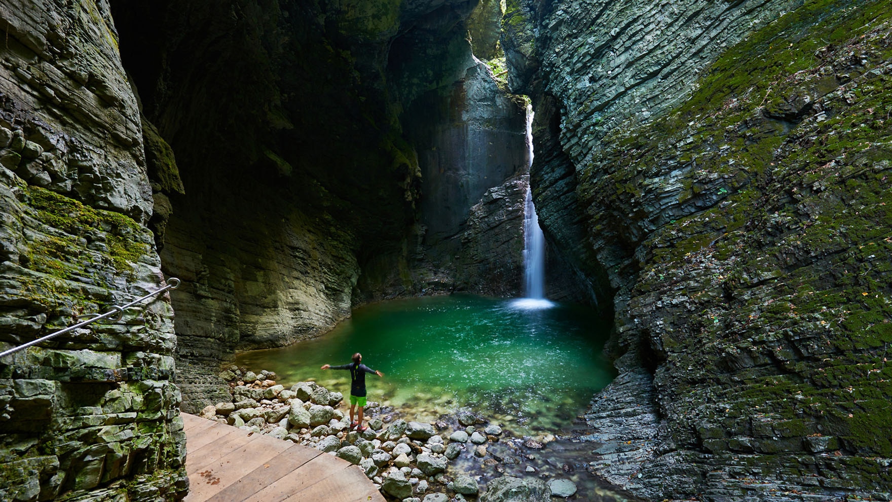 Der Wasserfall Kozjak gehört mit Sicherheit zu den geheimnisvollsten Wasserfällen von Slowenien.