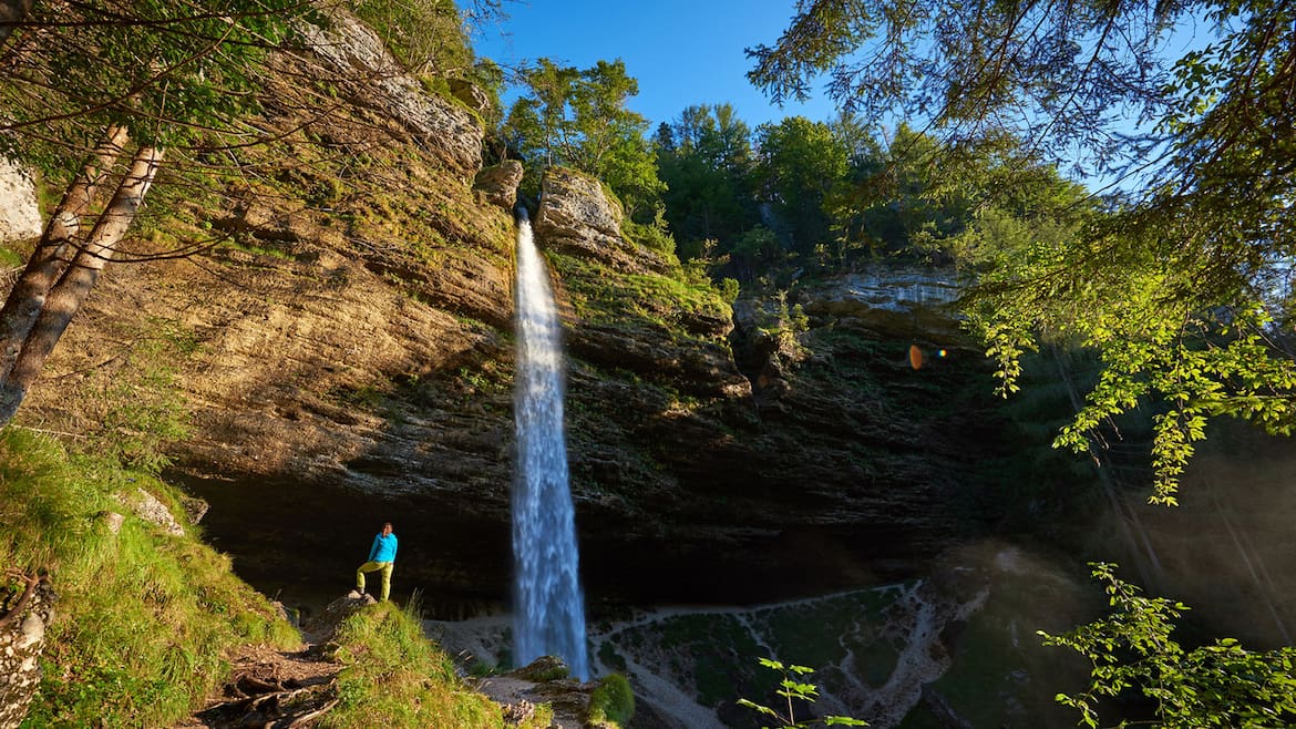 Der Peričnik-Wasserfall bietet zu jeder Jahreszeit ein ganz besonderes Naturschauspiel.