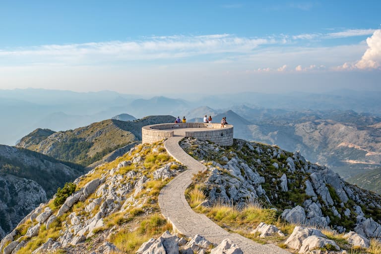 Aussichtsplattform im Lovćen-Gebirge nahe Kotor