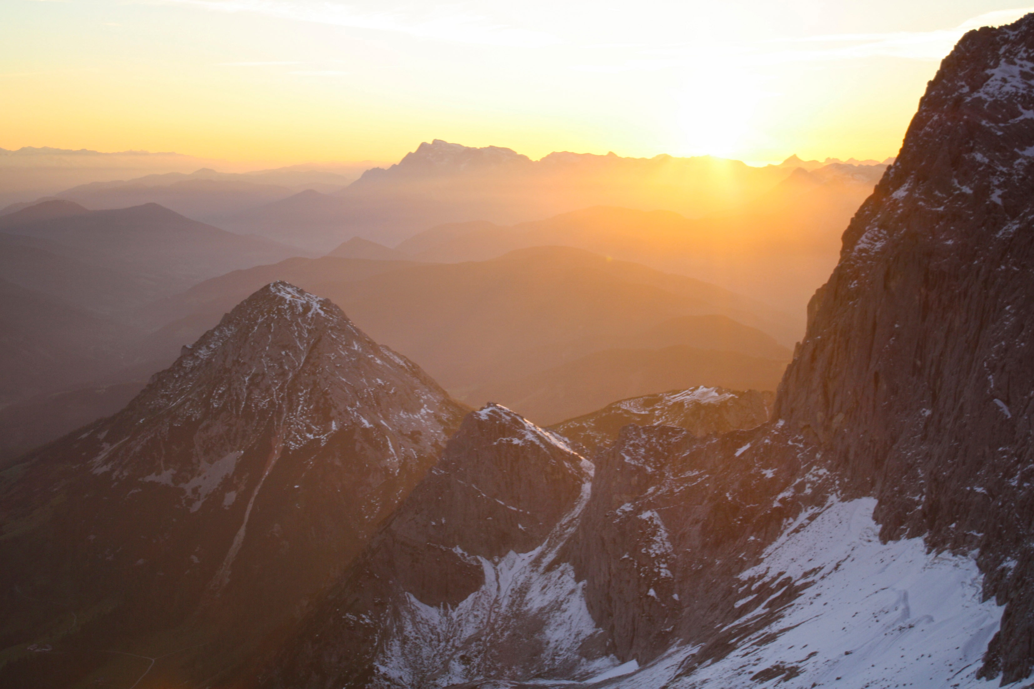 Alpen: Sonnenuntergang