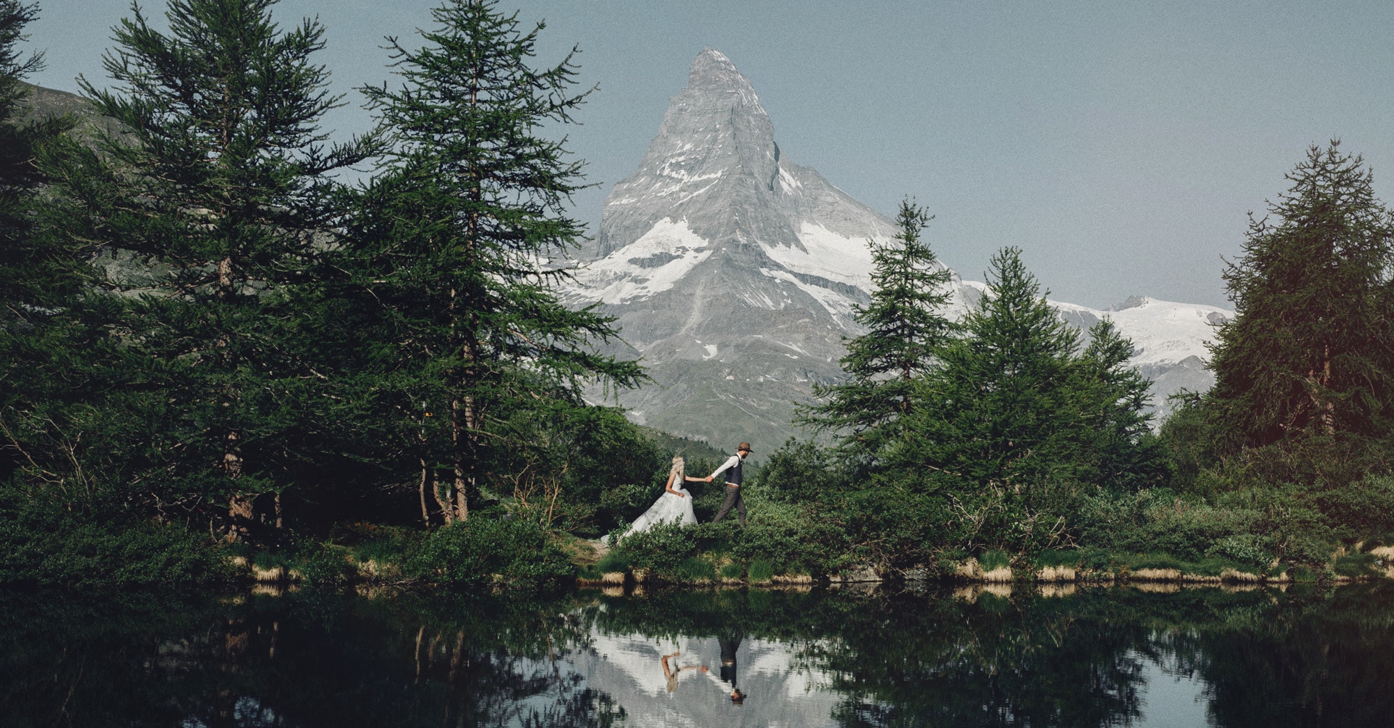 Hochzeit vor der Kulisse des Matterhorns