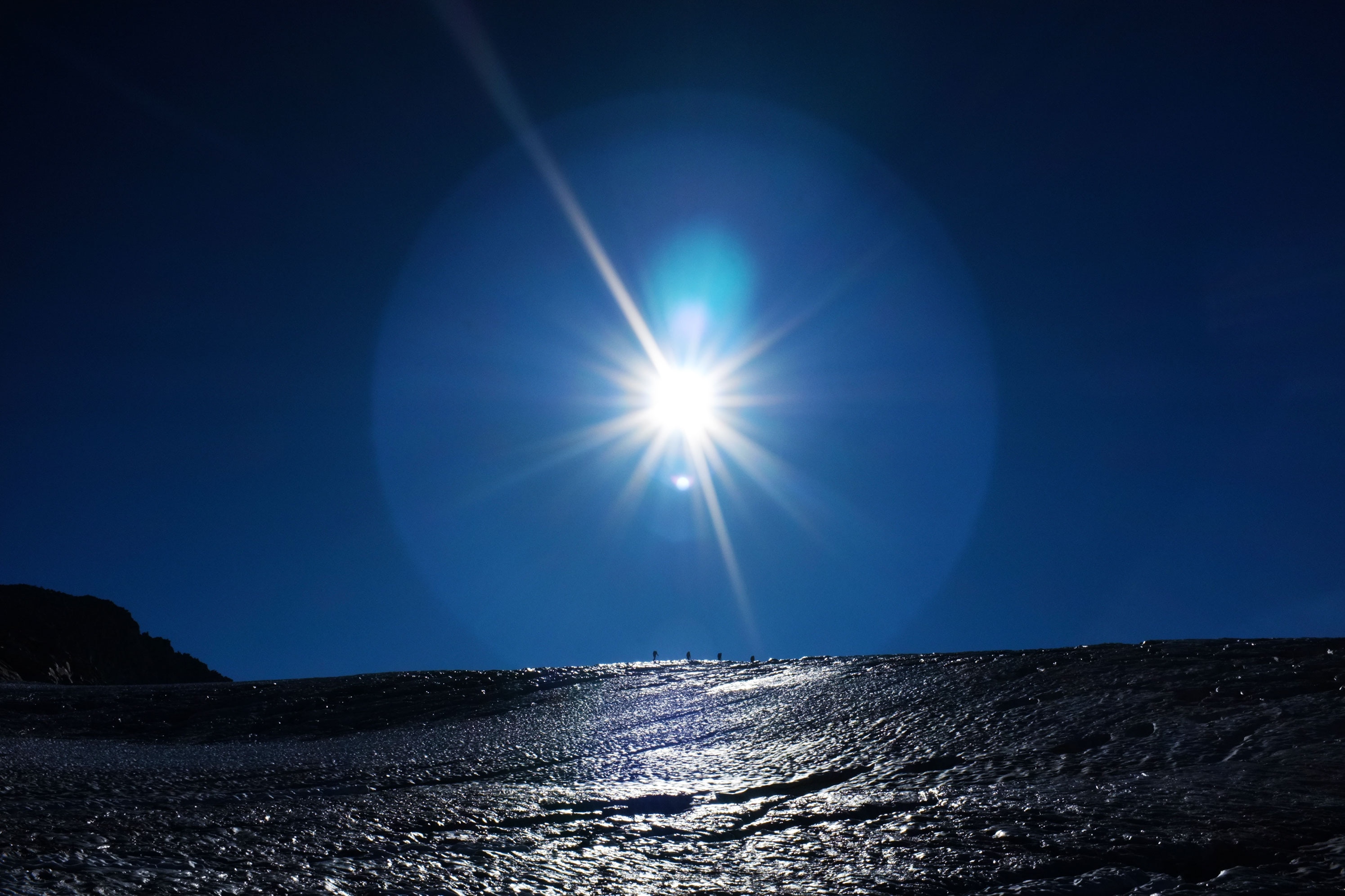 Starke Sonneneinstrahlung am Gletscher: Hitze am Berg