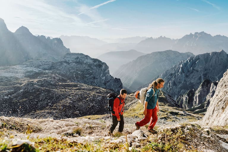 Tre Cime: Bergwanderer in den Dolomiten