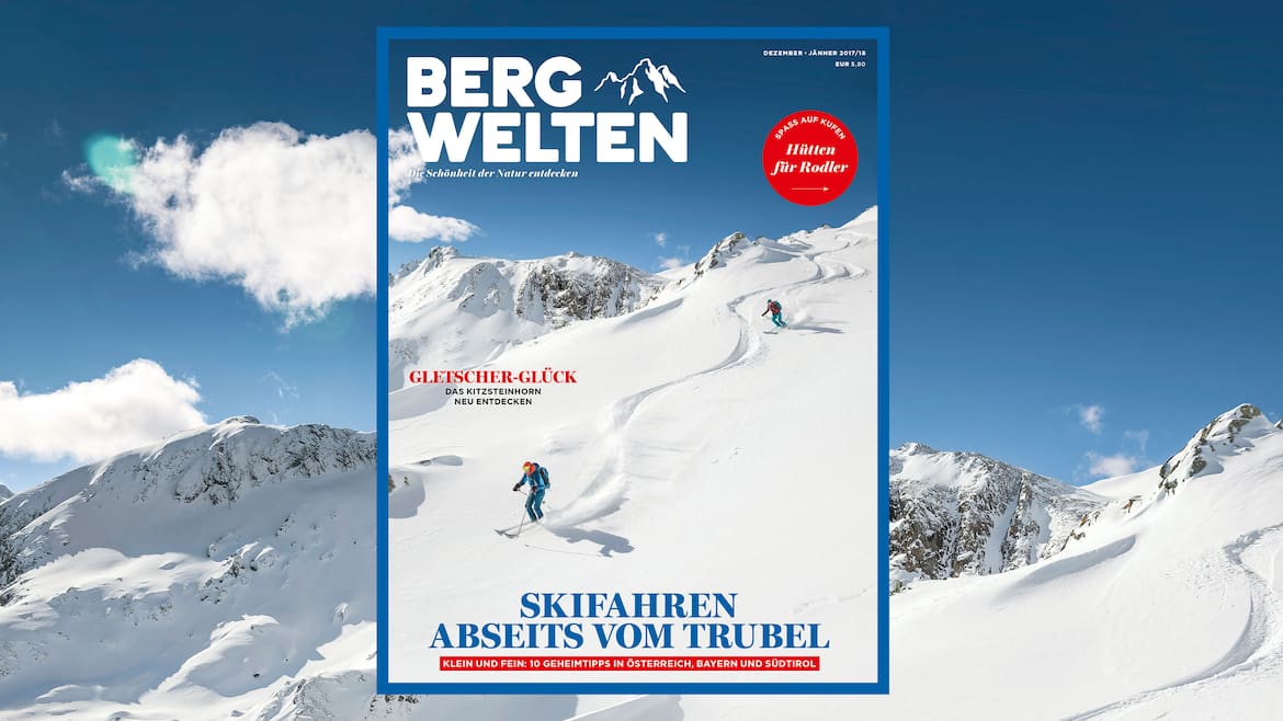 Cover des Bergwelten Magazins (Dezember/Jänner 2017/18)