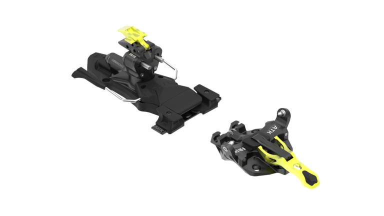 Die neue Freeraider 15 Evo verfügt über einen Auslösemechanismus am Vorderbacken und eine automatische Skibremse – für noch mehr Sicherheit beim Freeriden.