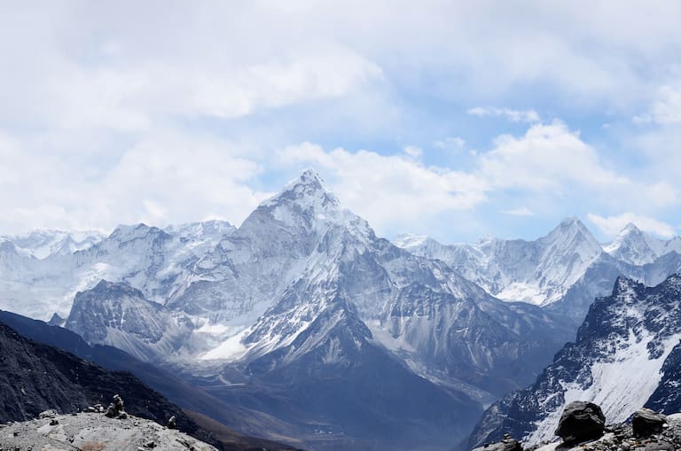Bergpanorama in Nepal 