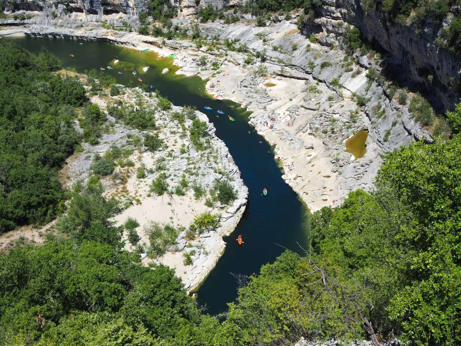 Blick in die Ardèche-Schlucht