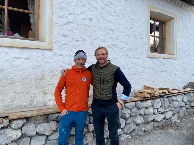 Die Alpinisten Prakash Sherpa und Benedikt Böhm