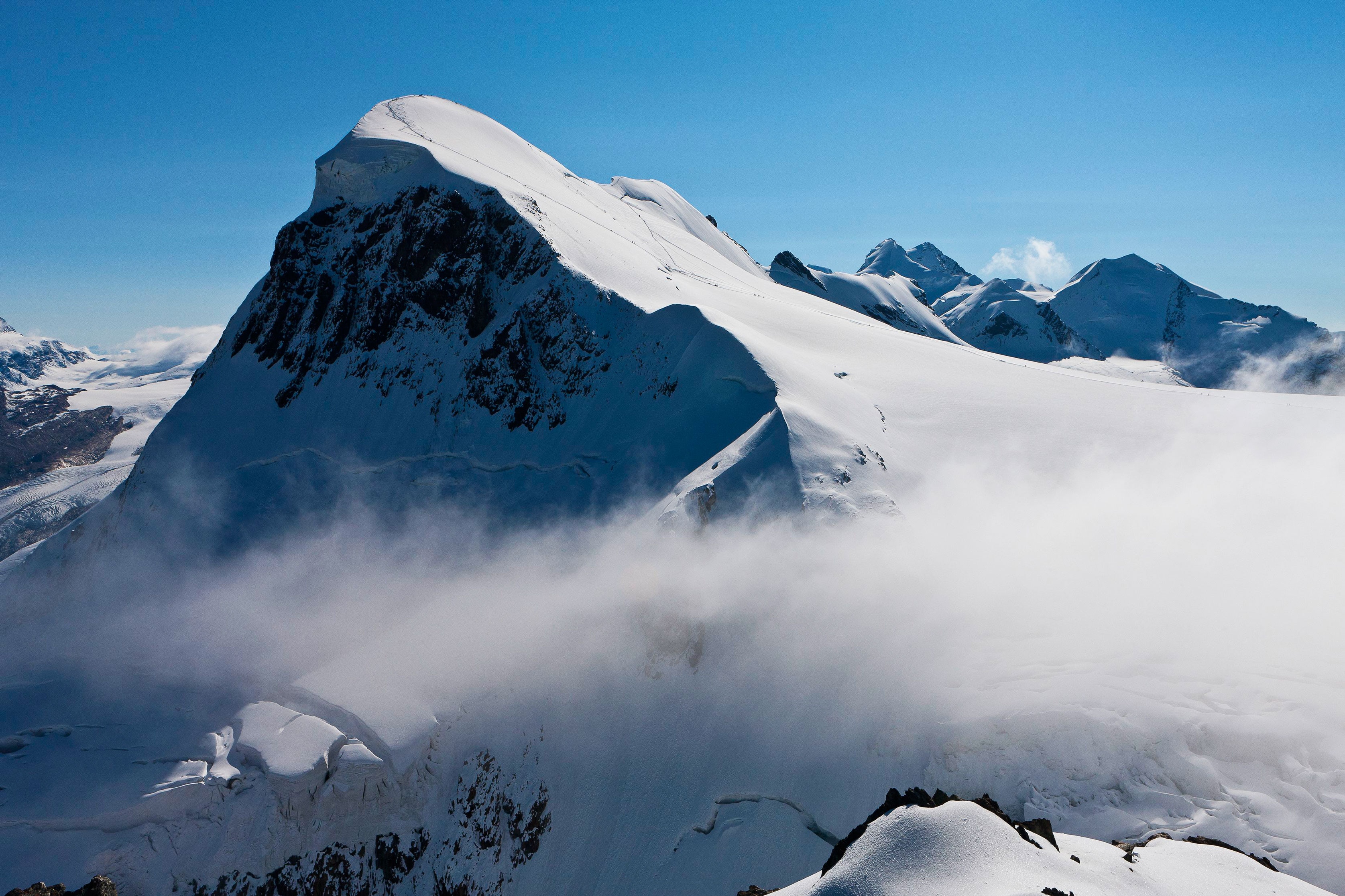Schweiz: Breithorn in den Walliser Alpen