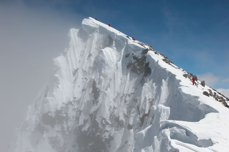 Bergsteiger am Broad Peak im Karakorum