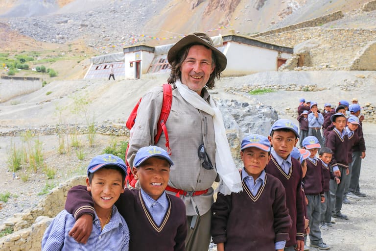 Weltweitwandern: Christian Hlade in Lingshed in Ladakh