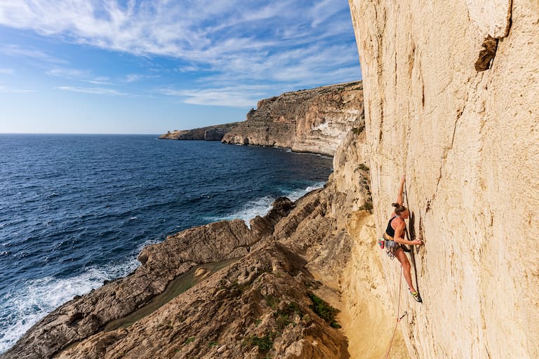 Klettern auf Gozo - die Symbiose von griffigem Fels und einer einzigartigen Kulisse