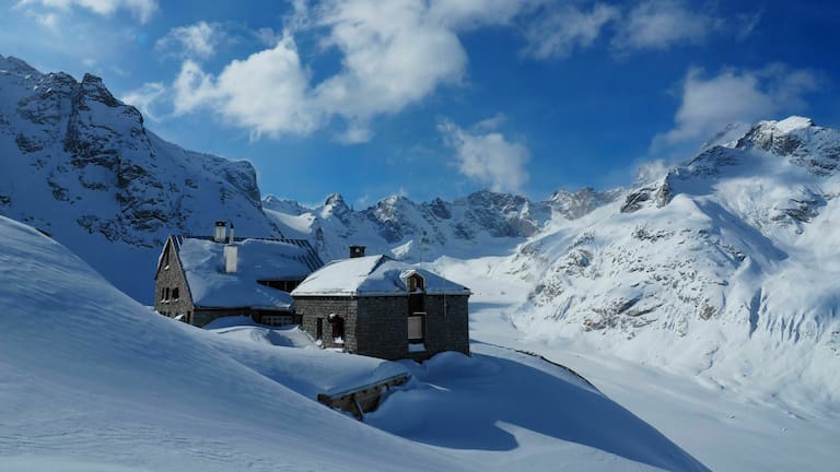 Die Fornhütte des SAC in Graubünden