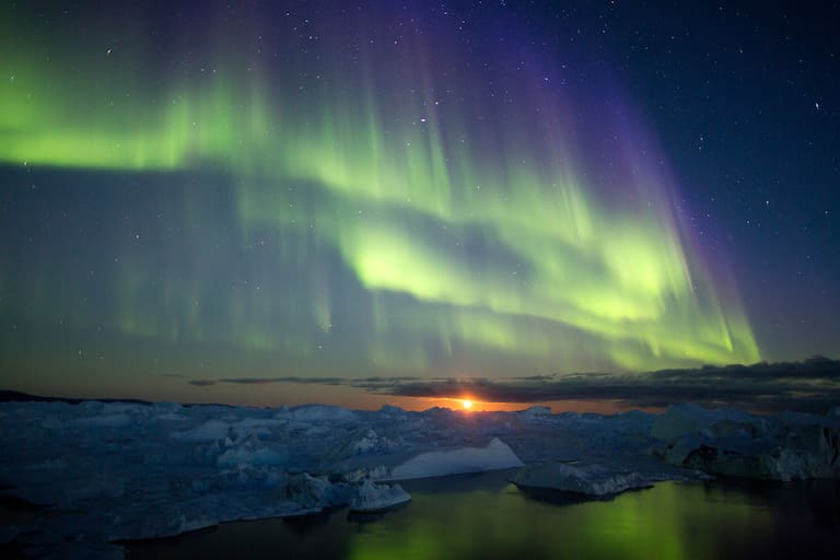 Polarlichter in Grönland
