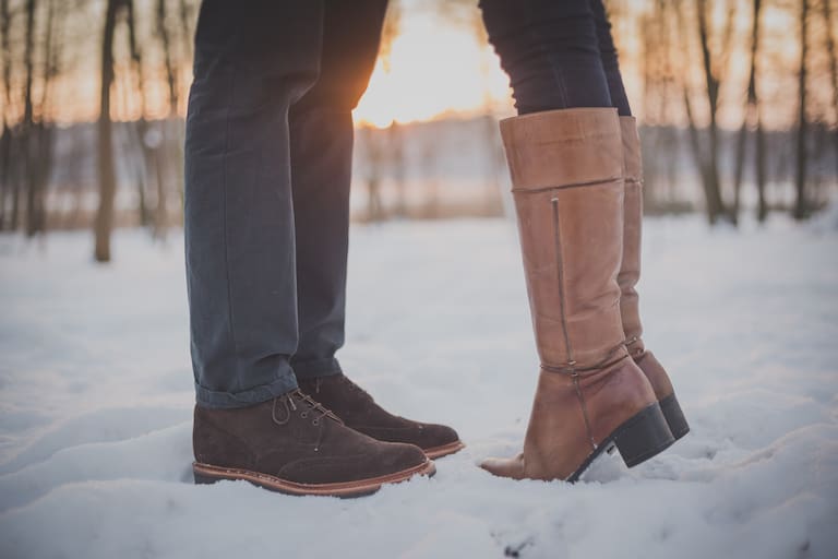 Warme Schuhe sind im Winter unerlässlich.