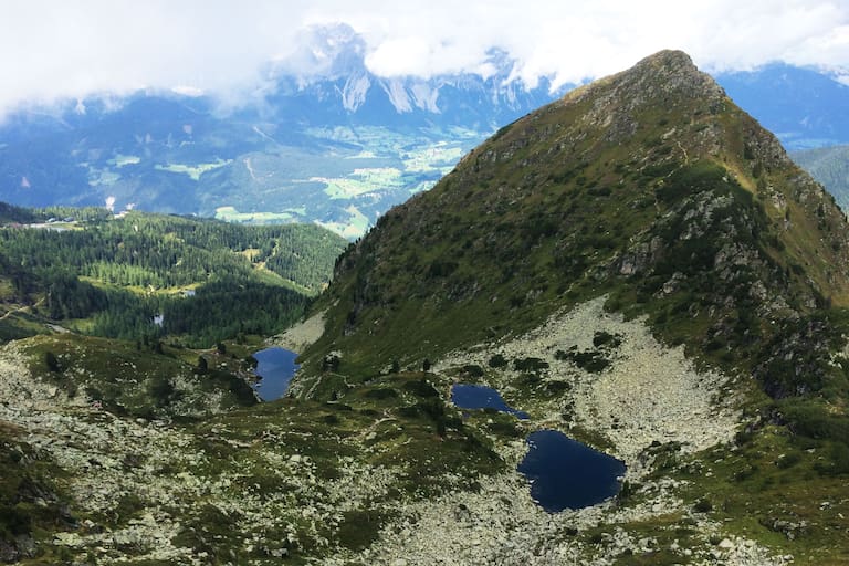 Wandern rund um die Gasselhöh' Hütte in den Schladminger Tauern in der Steiermark