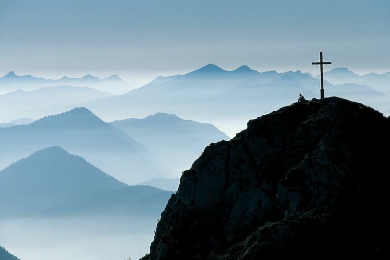 Gipfelkreuz Buchstein in Bayern