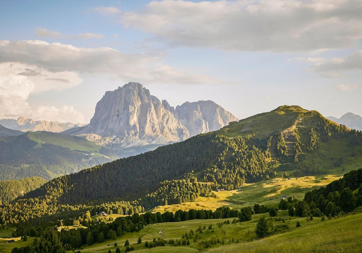 Der Langkofel bietet ein eindrucksvollen Panorama