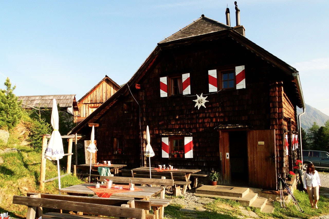 Die Grazer Hütte in den Schladminger Tauern in der Steiermark