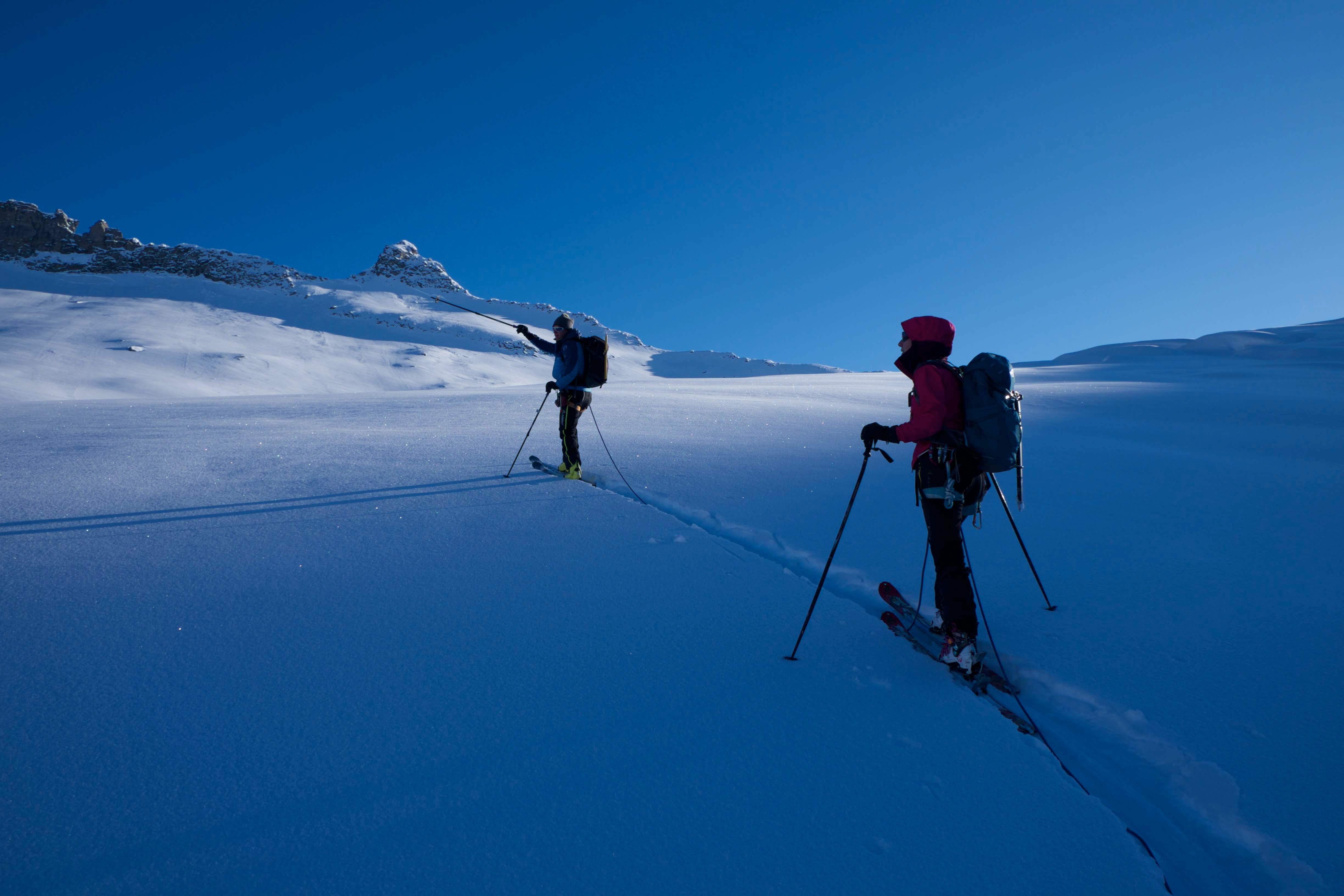 Skihochtour am Großvenediger: Stock und Tape, beides essentiell