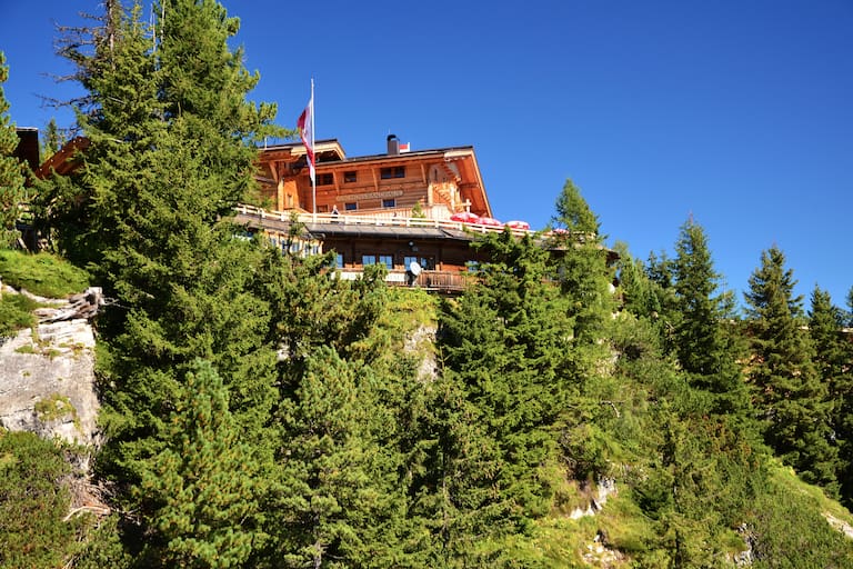 Das Gschösswandhaus in den Tuxer Alpen in Tirol