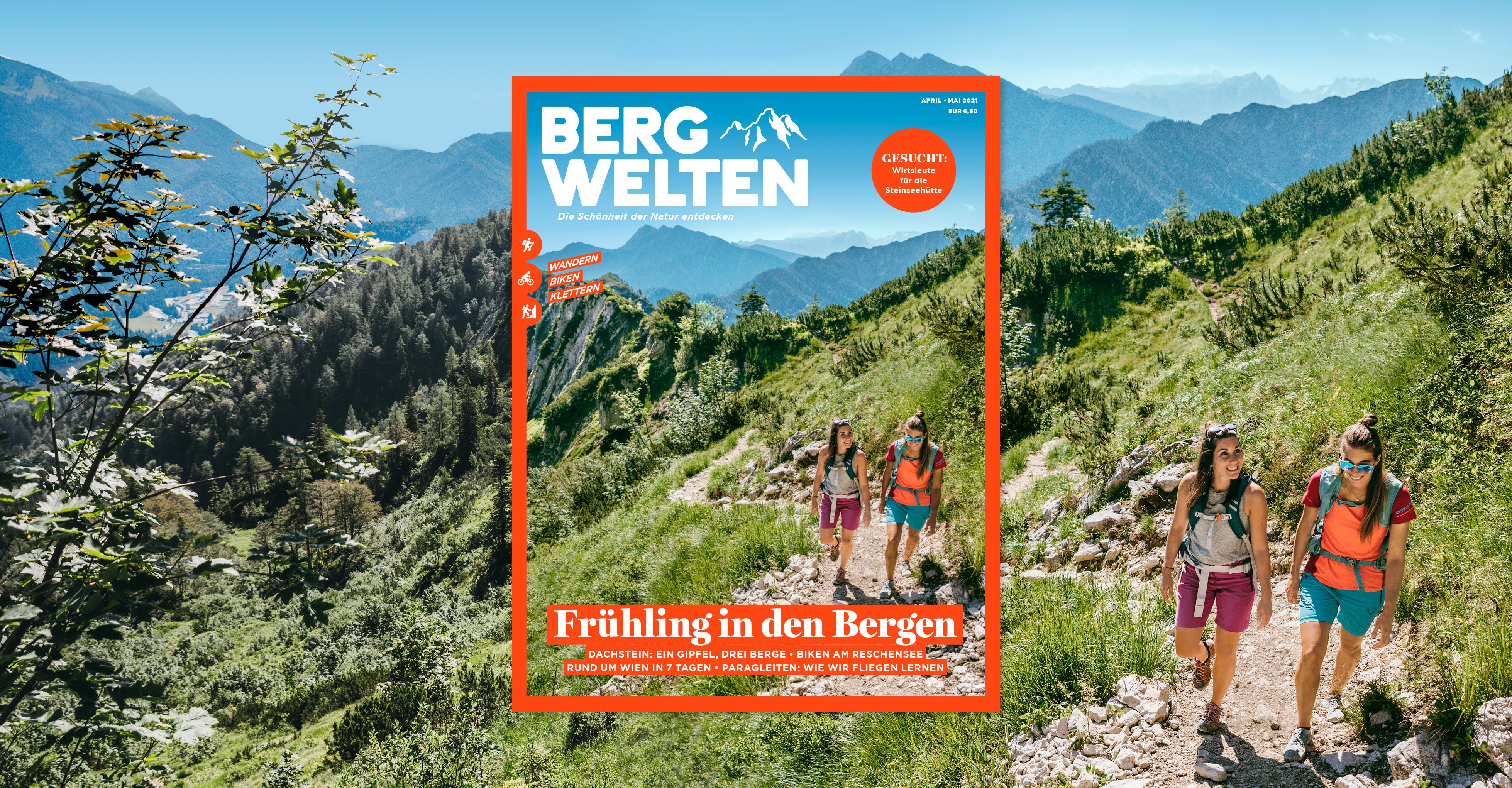 Das neue Bergwelten Magazin (April/Mai 2021)