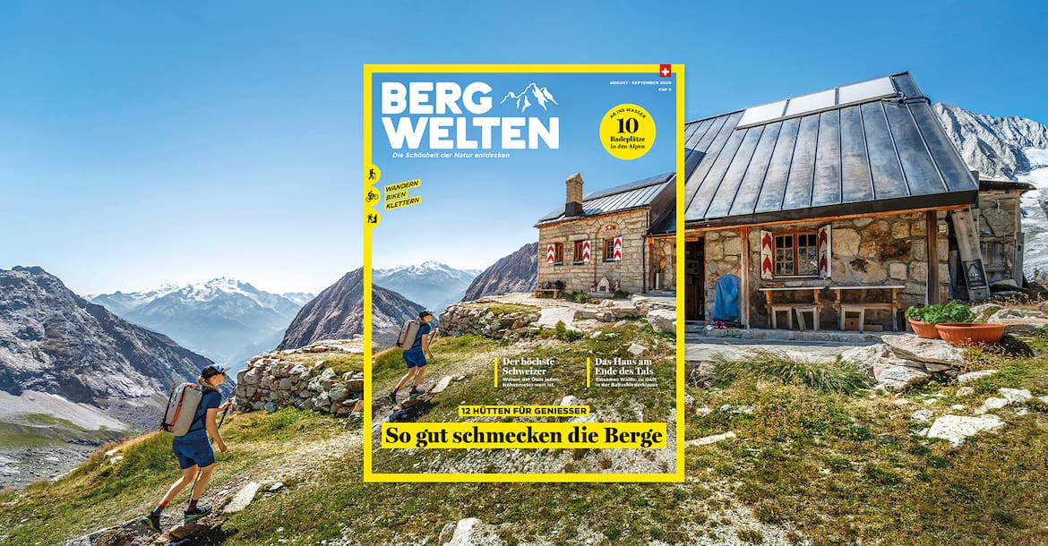 Jetzt überall im Zeitschriftenhandel – das aktuelle Bergwelten Magazin (August/September 2020)