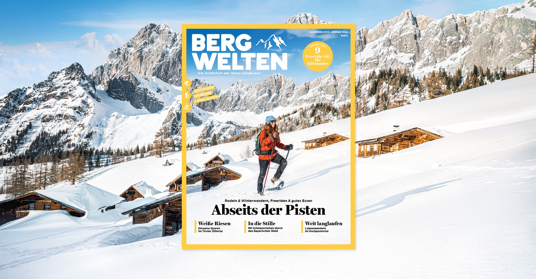 Das aktuelle Bergwelten Magazin (Dezember 2019/Jänner 2020)
