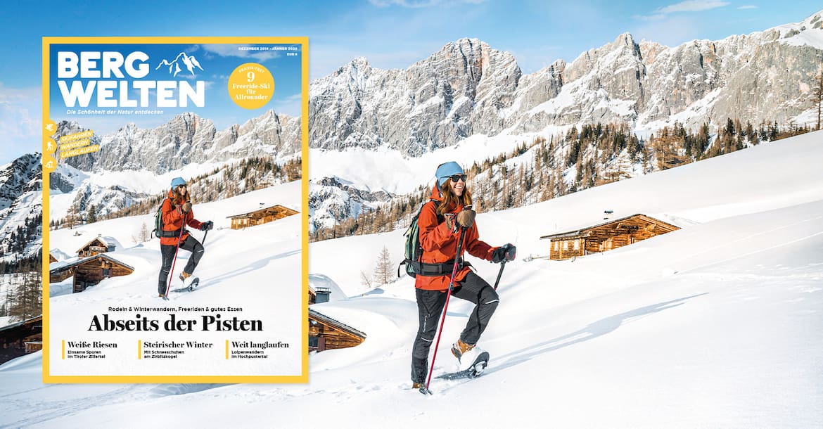 Das aktuelle Bergwelten Magazin (Dezember 2019/Jänner 2020)