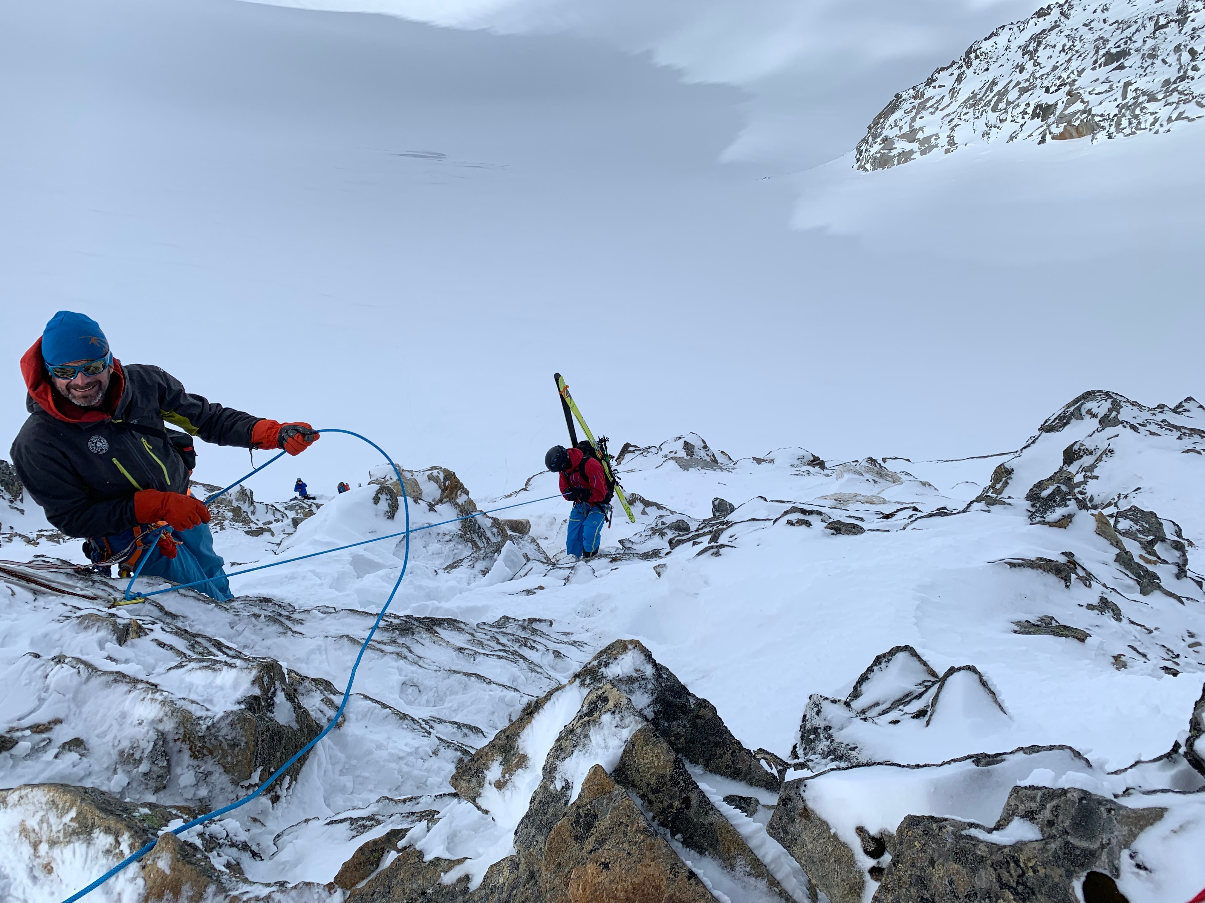 Unterwegs mit Gästen auf der längsten Skidurchquerung der Alpen: der Hoch Tirol