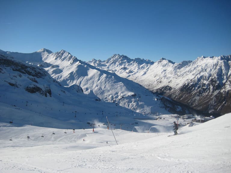 Tirol: Skifahren in Ischgl in der Silvretta