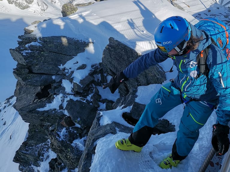 Hält auch Felskontakt Stand: Swisswool Andermat Jacket von ORTOVOX