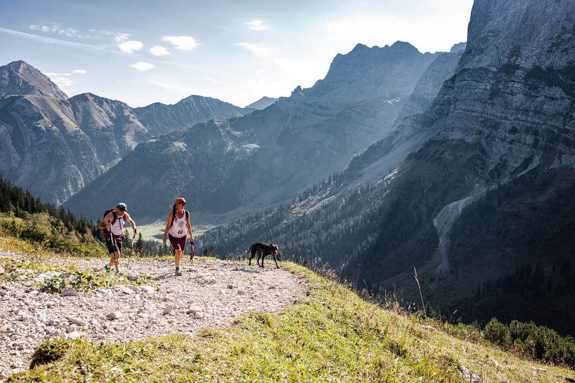 Am Weg auf das Lamsenjoch im Karwendel – eine gute Tourenplanung ist wichtig