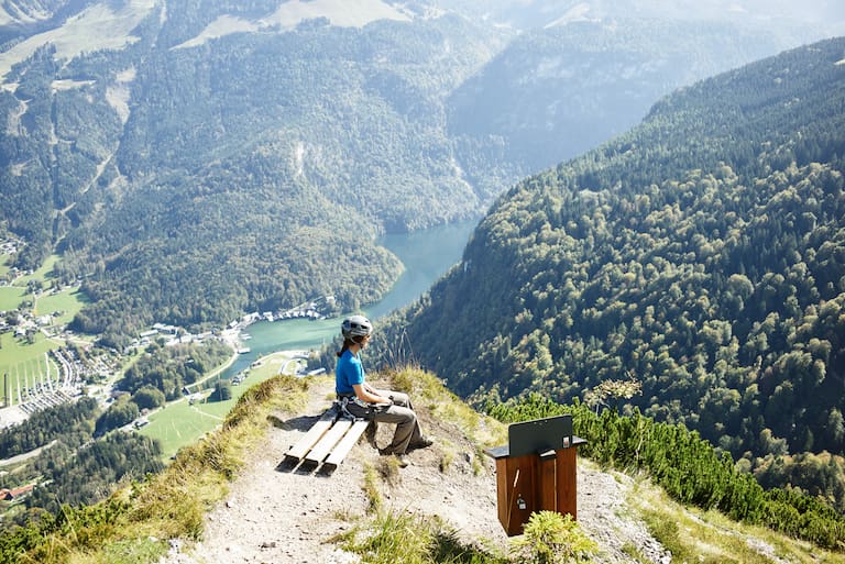 Ausblick vom Grünstein-Klettersteig