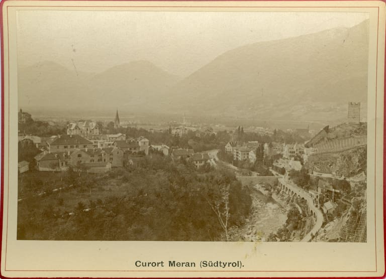 Historische Fotografie von Meran