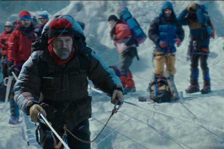 Aus dem Film "Everest 3D": Stau an einer Leiter