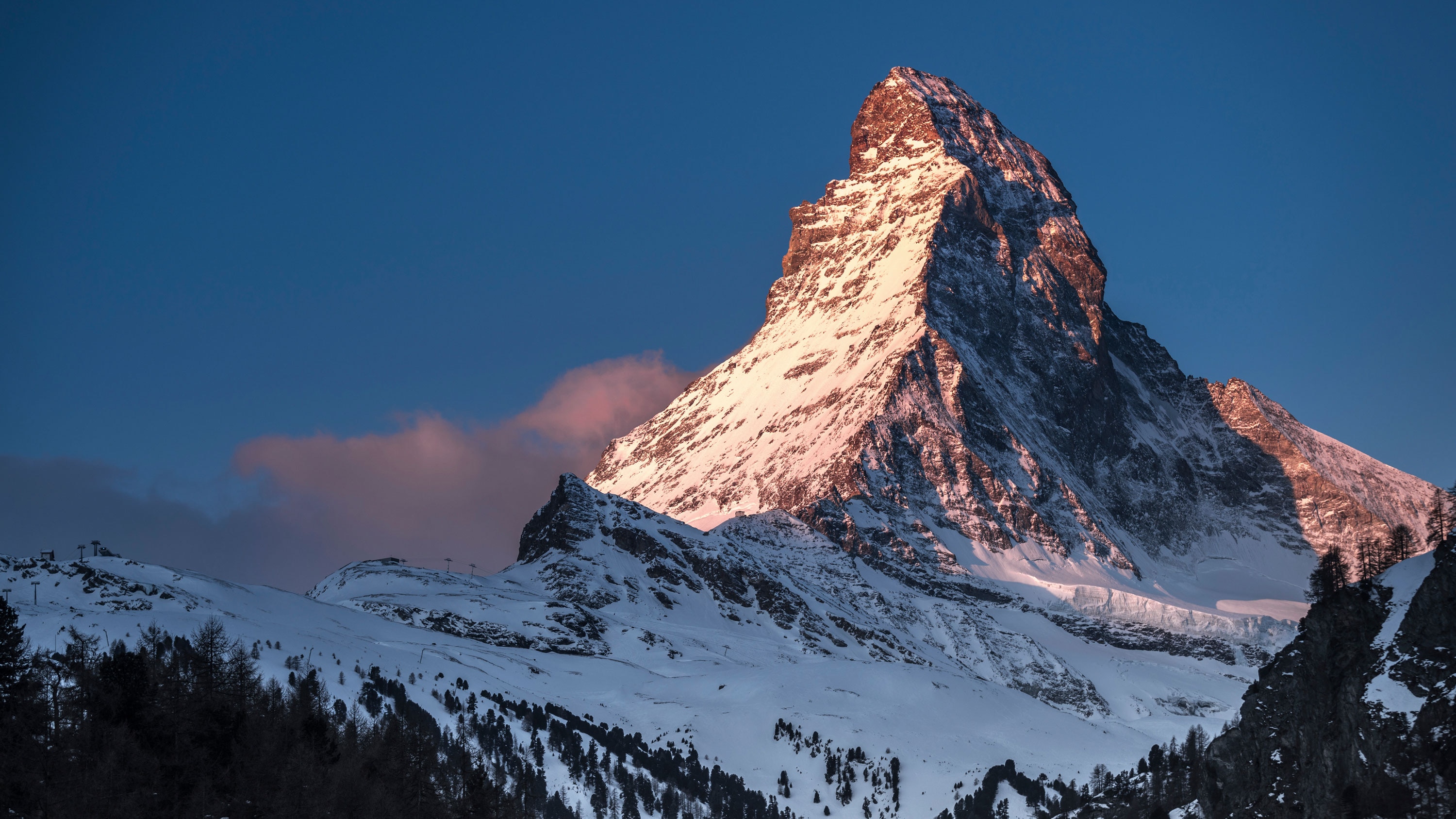 Matterhorn in den Walliser Alpen