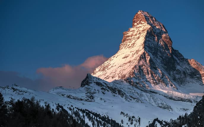 Matterhorn in den Walliser Alpen