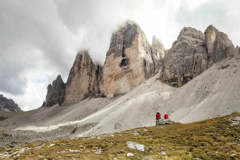 Die Drei Zinnen in den Sextner Dolomiten (Südtirol)  