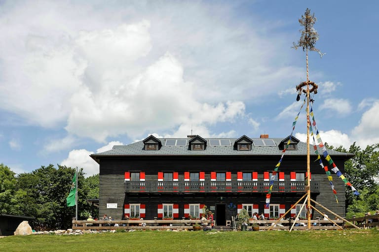 EM-Übertragungen auf Berghütten - Peilsteinhaus