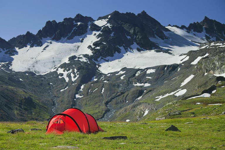 Zelten in den Bergen