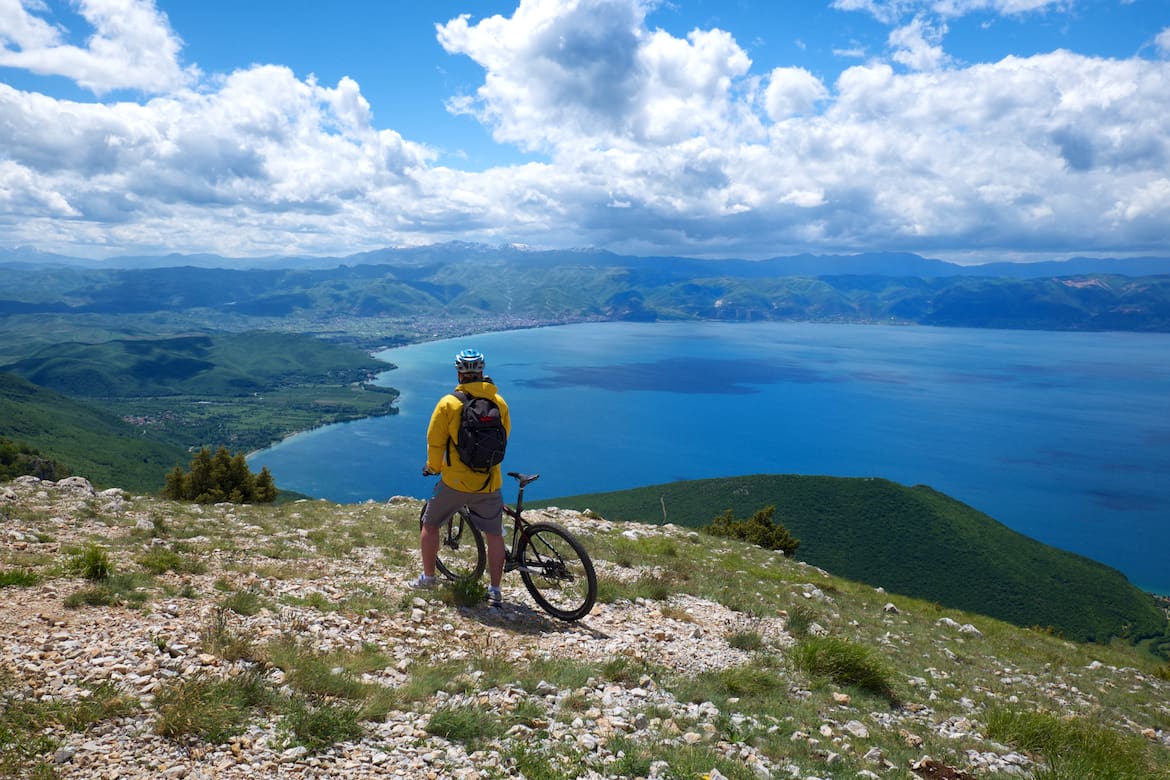 Mountainbike Ohridsee Mazedonien Bergwelten