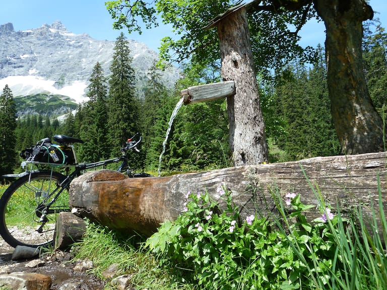 Mit dem Rad am Kleinen Ahornboden im Karwendel