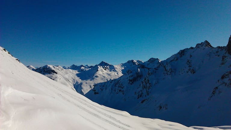 Unweit von Monstein in den Albula Alpen in Graubünden